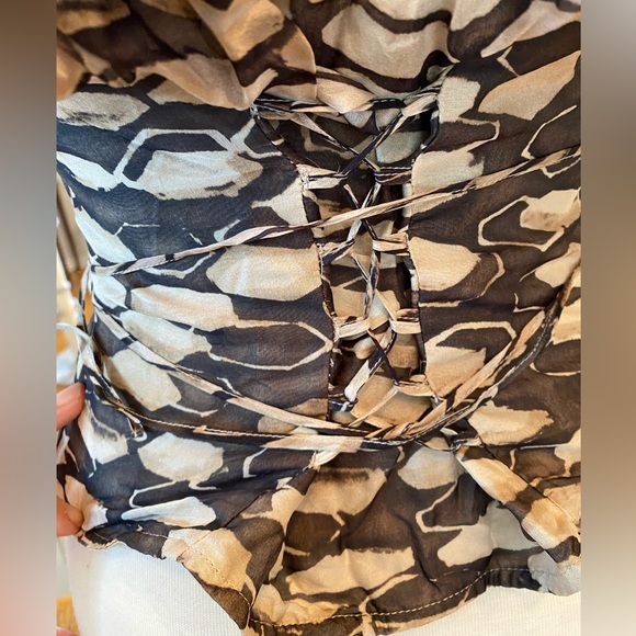 ANNE FONTAINE ELOISE DYED SILK TOP SZ 40 US M - Picture 8 of 12